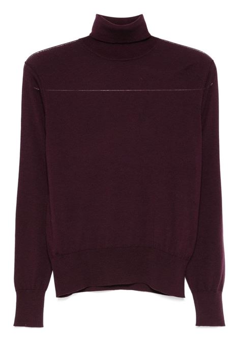 Purple cream high neck jumper Forte Forte - women FORTE FORTE | Sweaters | 133350148